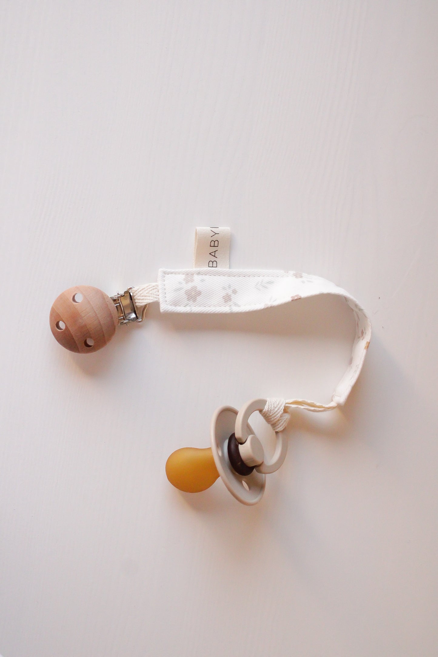 Clip Porta ciuccio - Fiori Pastello