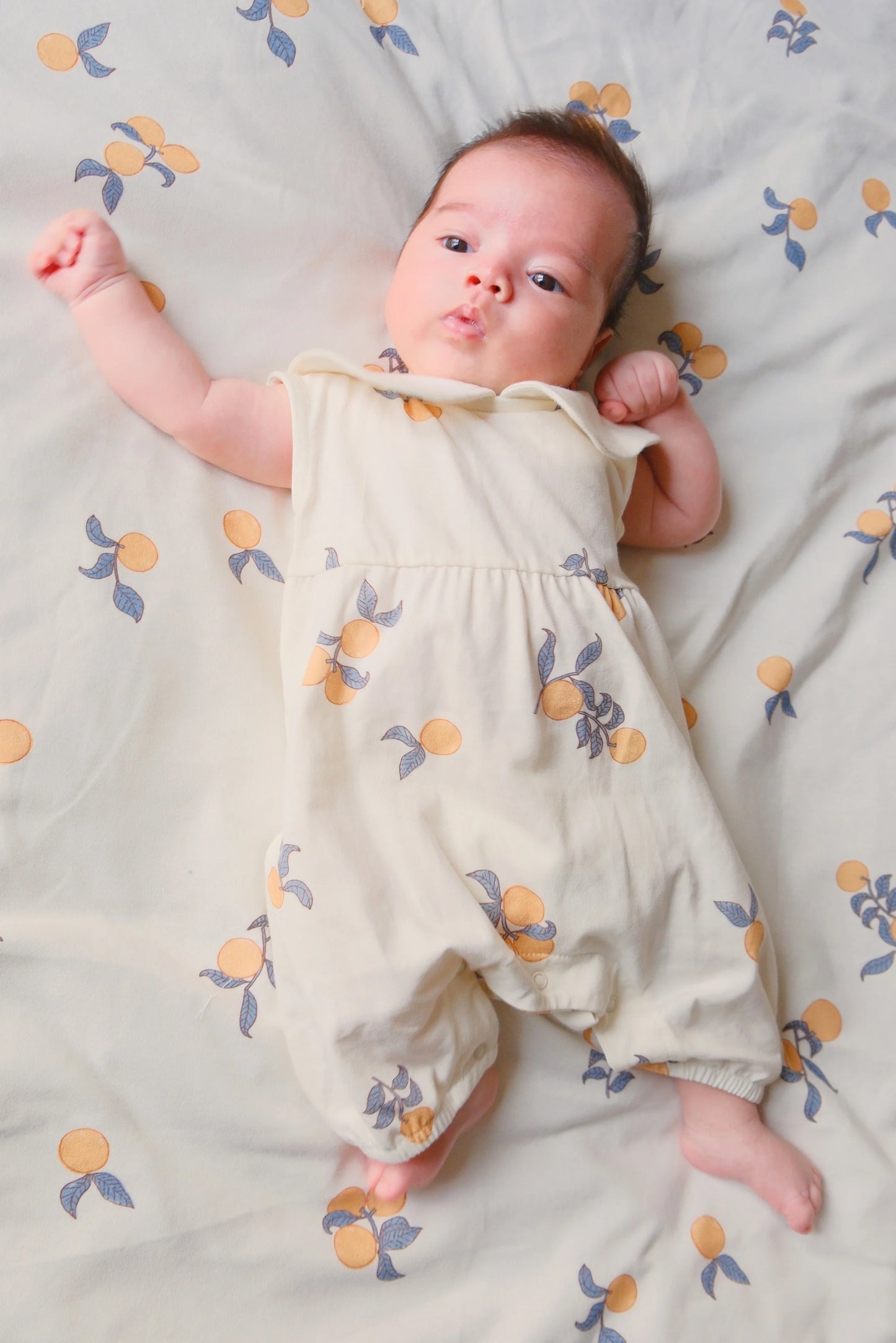 Tutina con colletto in cotone organico - Clementine
