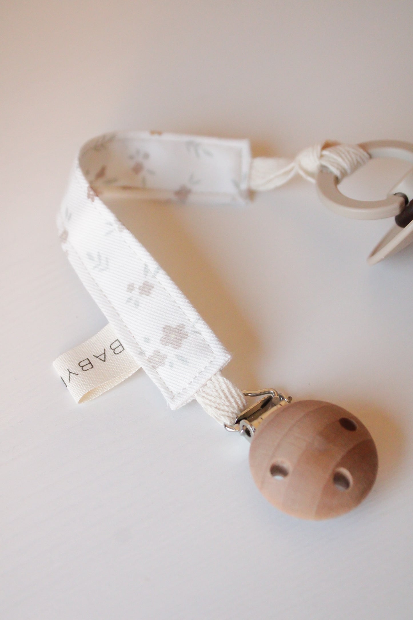 Clip Porta ciuccio - Fiori Pastello