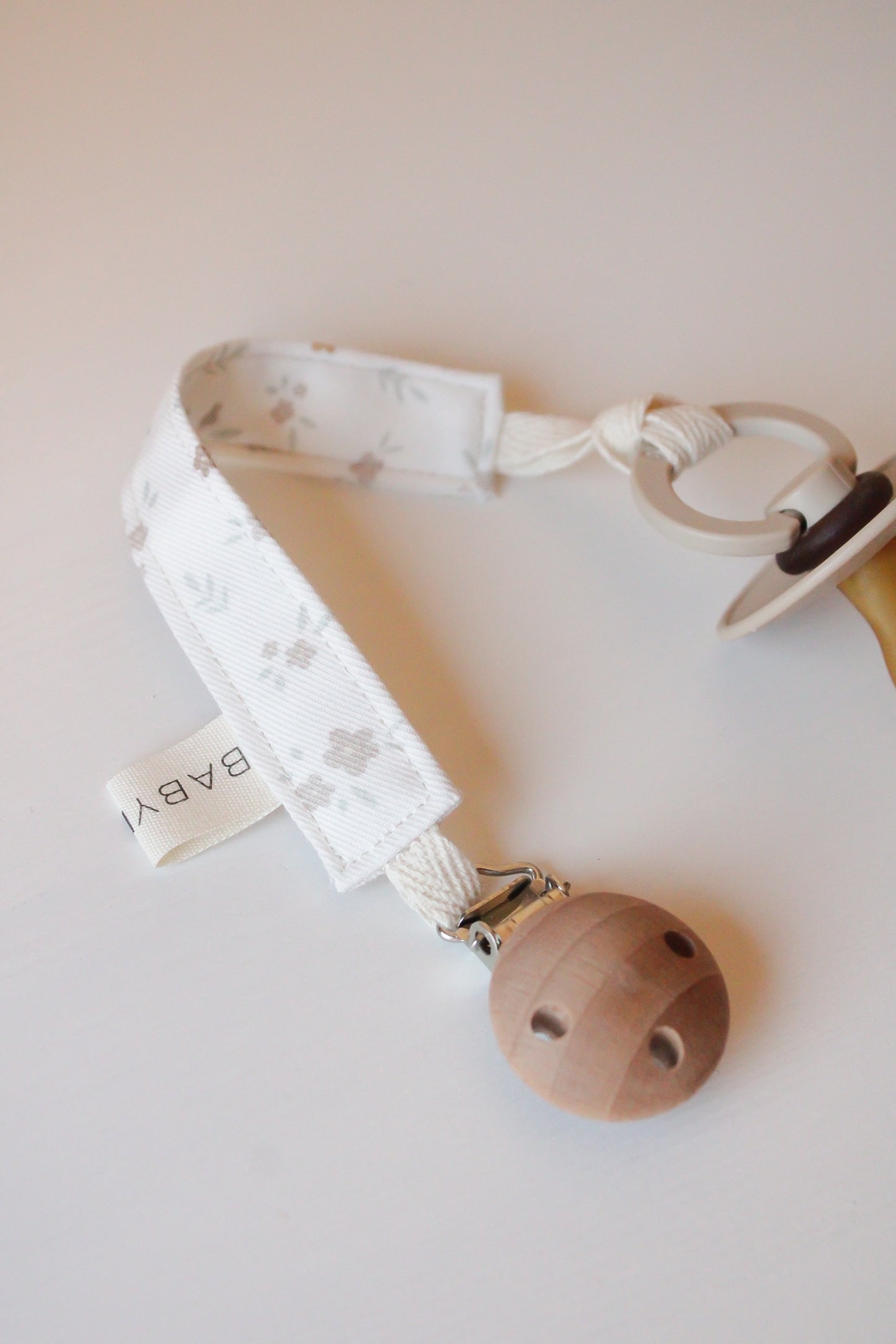 Clip Porta ciuccio - Fiori Pastello