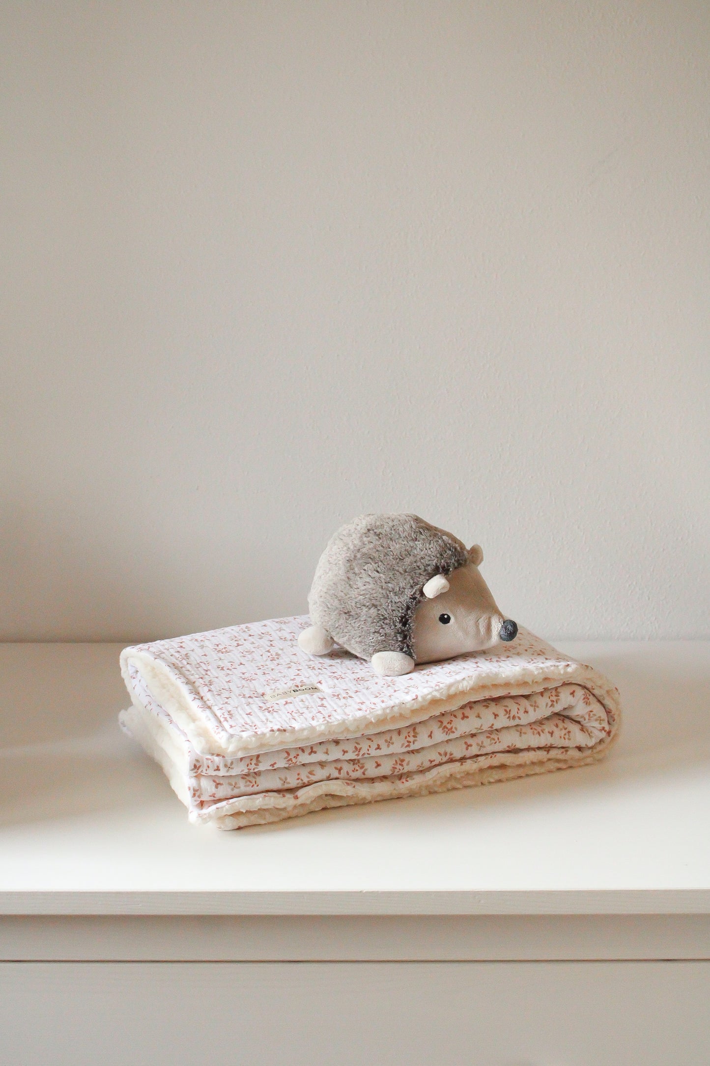 Coperta mussola e sherpa - Orange Blossom