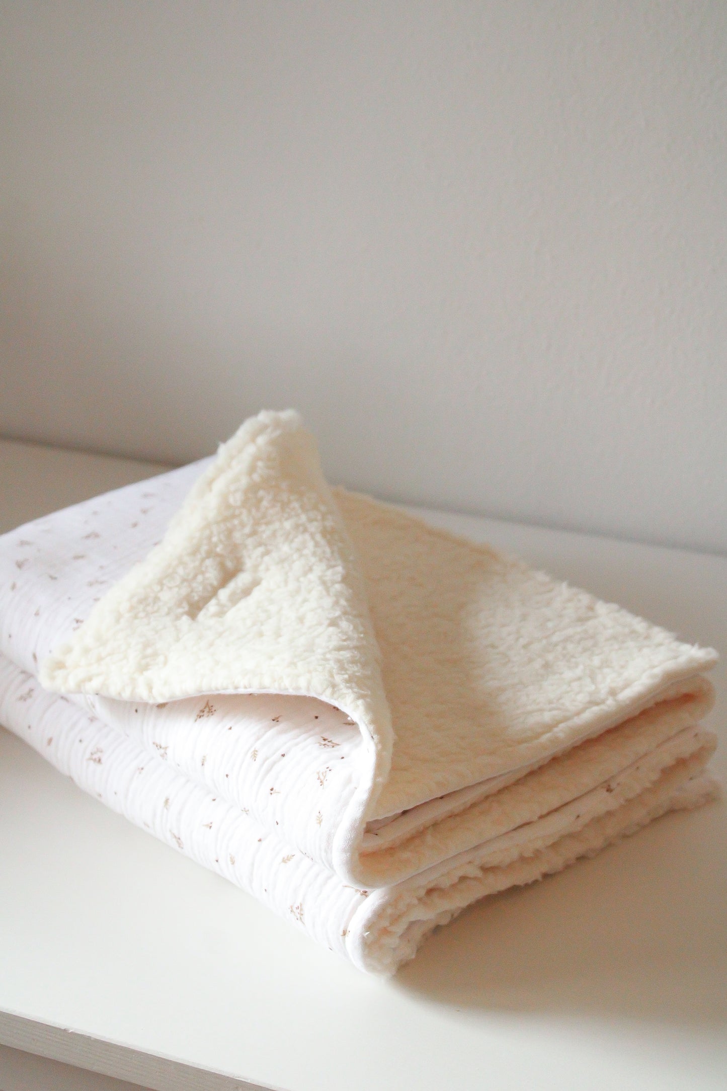 Coperta mussola e sherpa - Soft Leaves