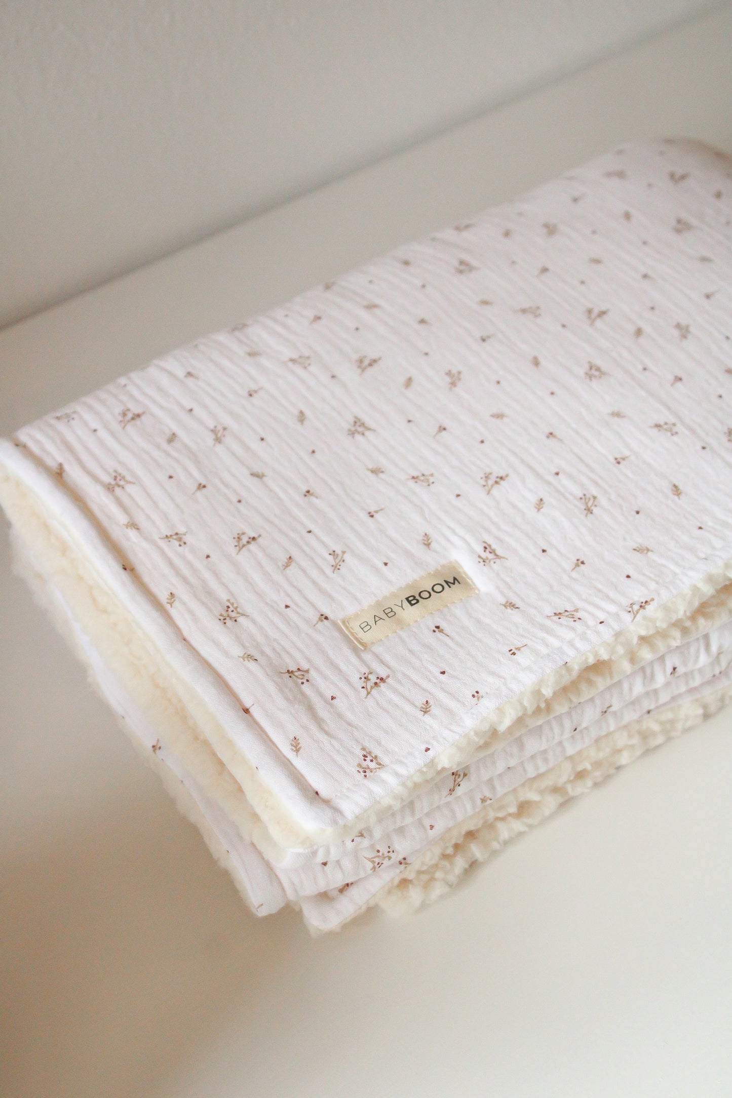 Coperta mussola e sherpa - Soft Leaves