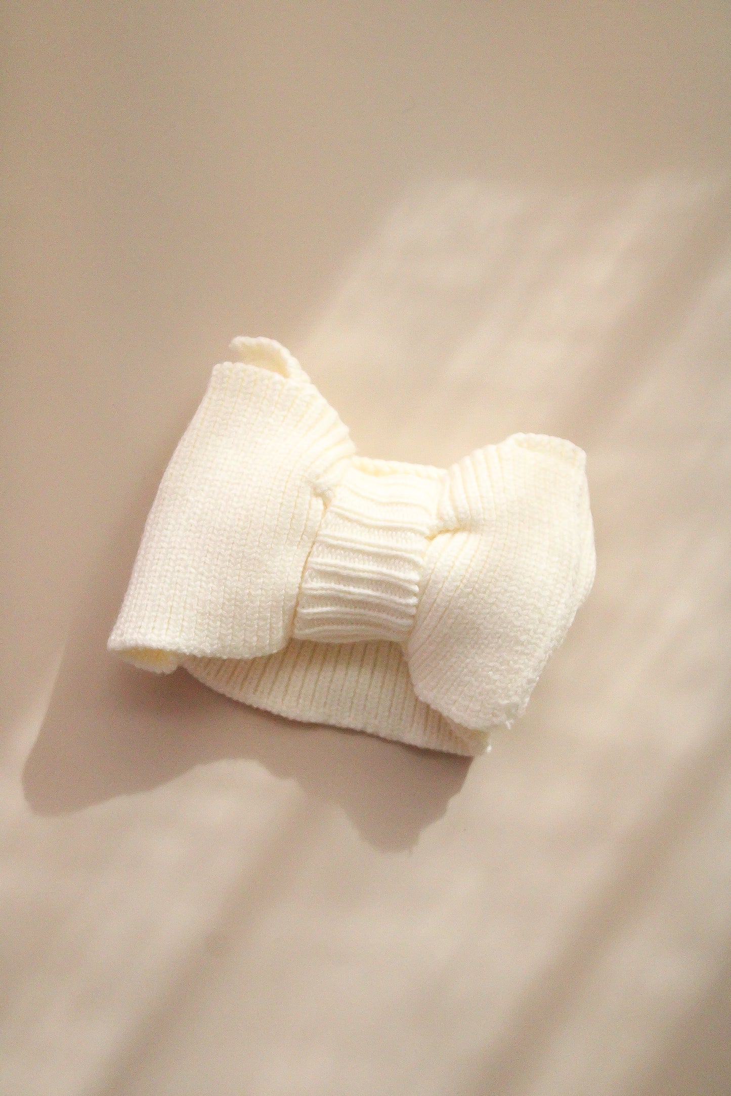 Fiocco in maglia a costine