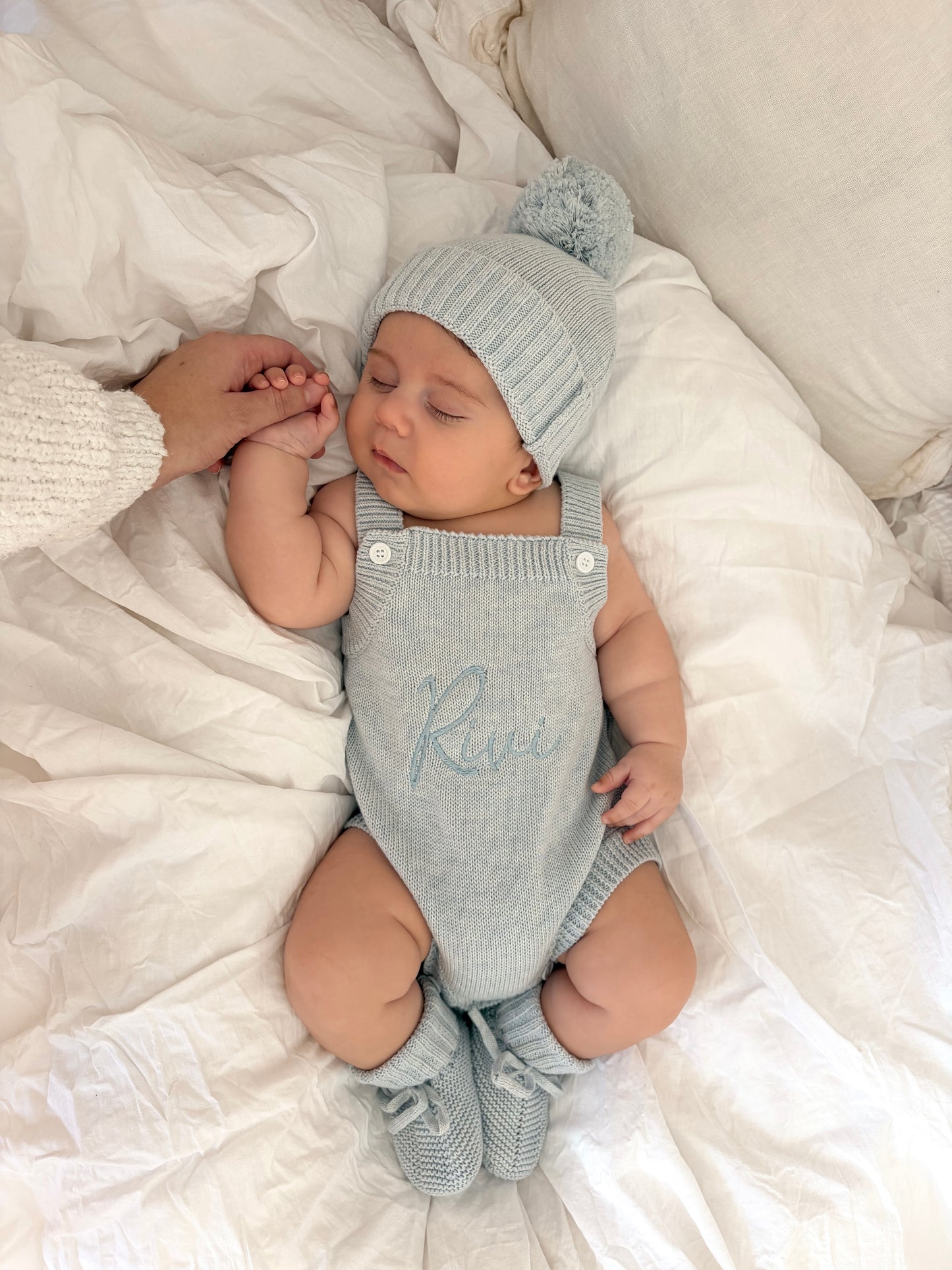 Pagliaccetto in maglia | Sky Blue