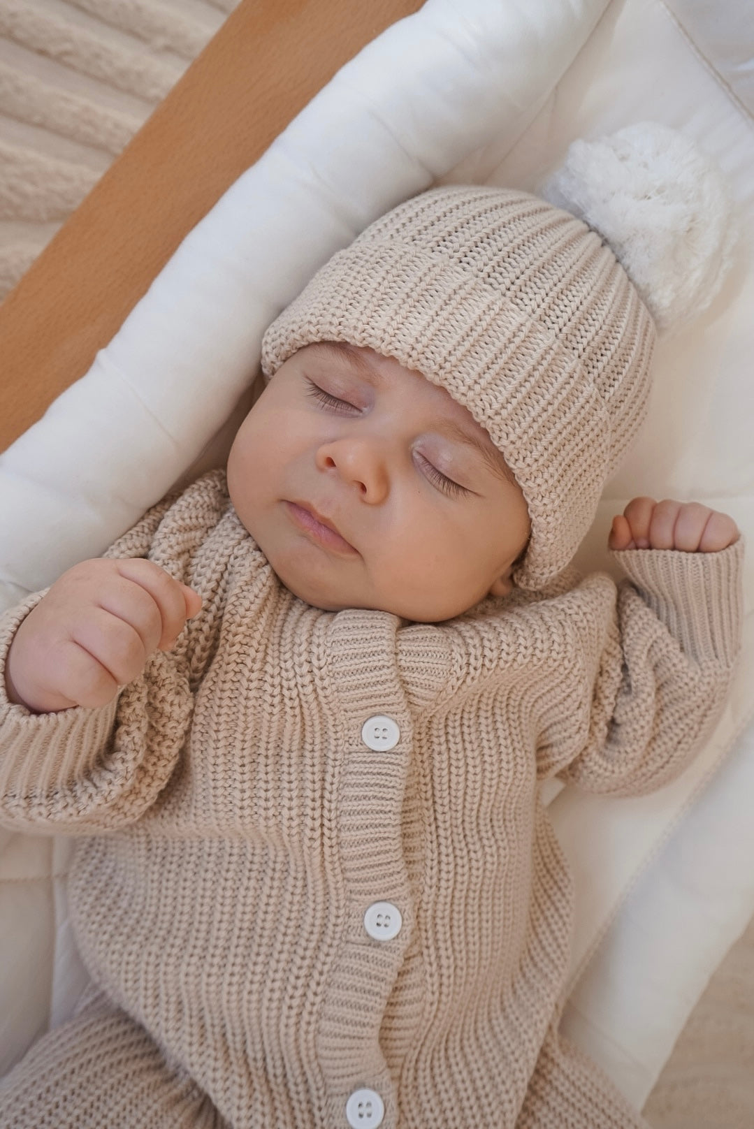 Cappellino Pompon in maglia | Oat