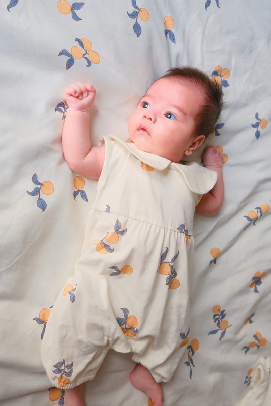 Tutina con colletto in cotone organico - Clementine