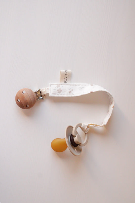 Clip Porta ciuccio - Fiori Pastello