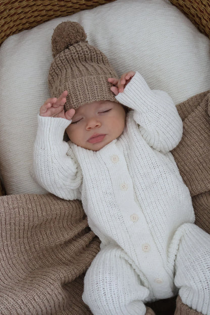 Tutina in cotone testurizzato | Bianco