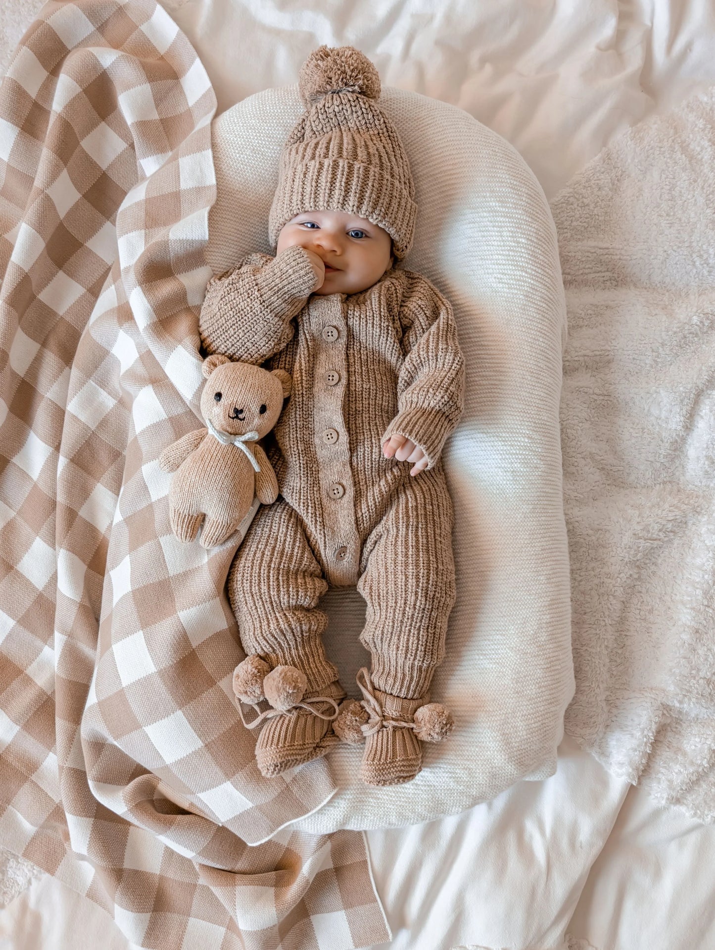 Tutina in cotone testurizzato | Cioccolato