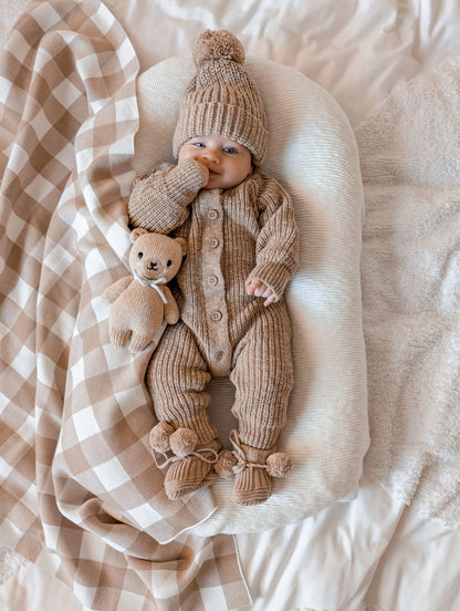 Tutina in cotone testurizzato | Cioccolato