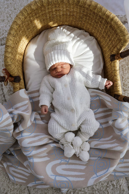 Tutina in cotone testurizzato | Bianco