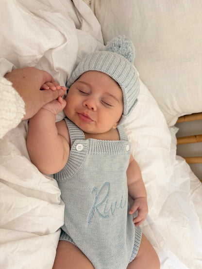 Pagliaccetto in maglia | Sky Blue