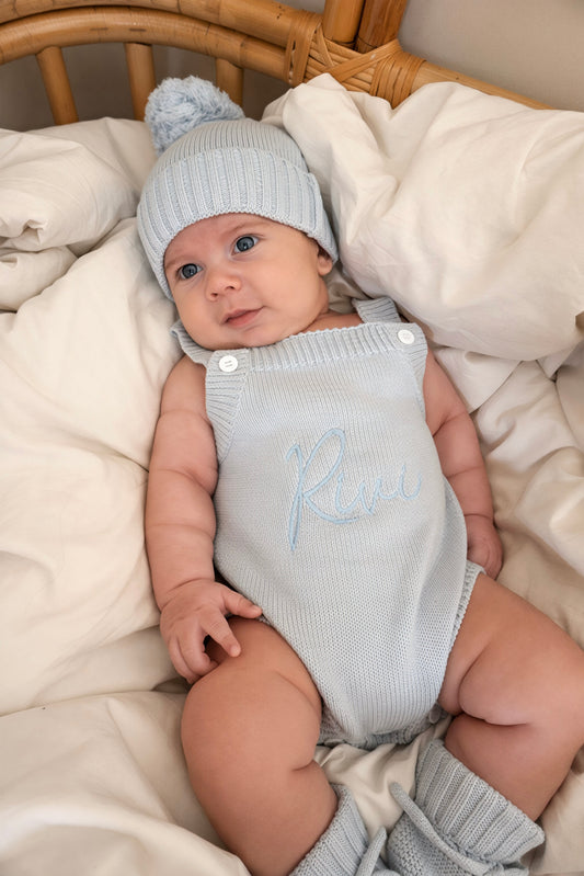 Pagliaccetto in maglia | Sky Blue