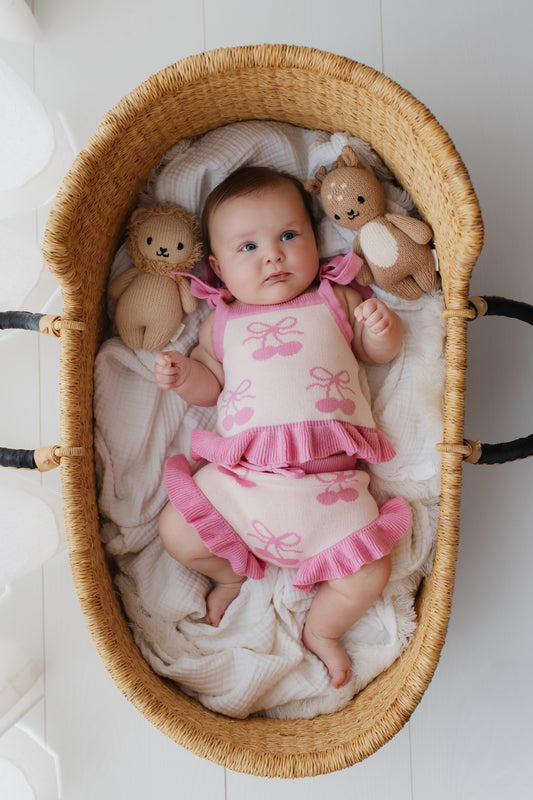 Set in maglia con volant | Cherry