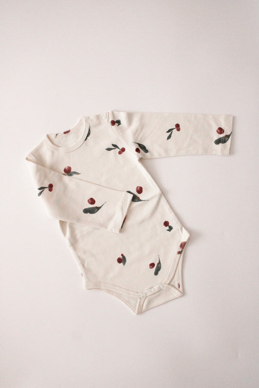 Body a maniche lunghe in cotone organico | Berry