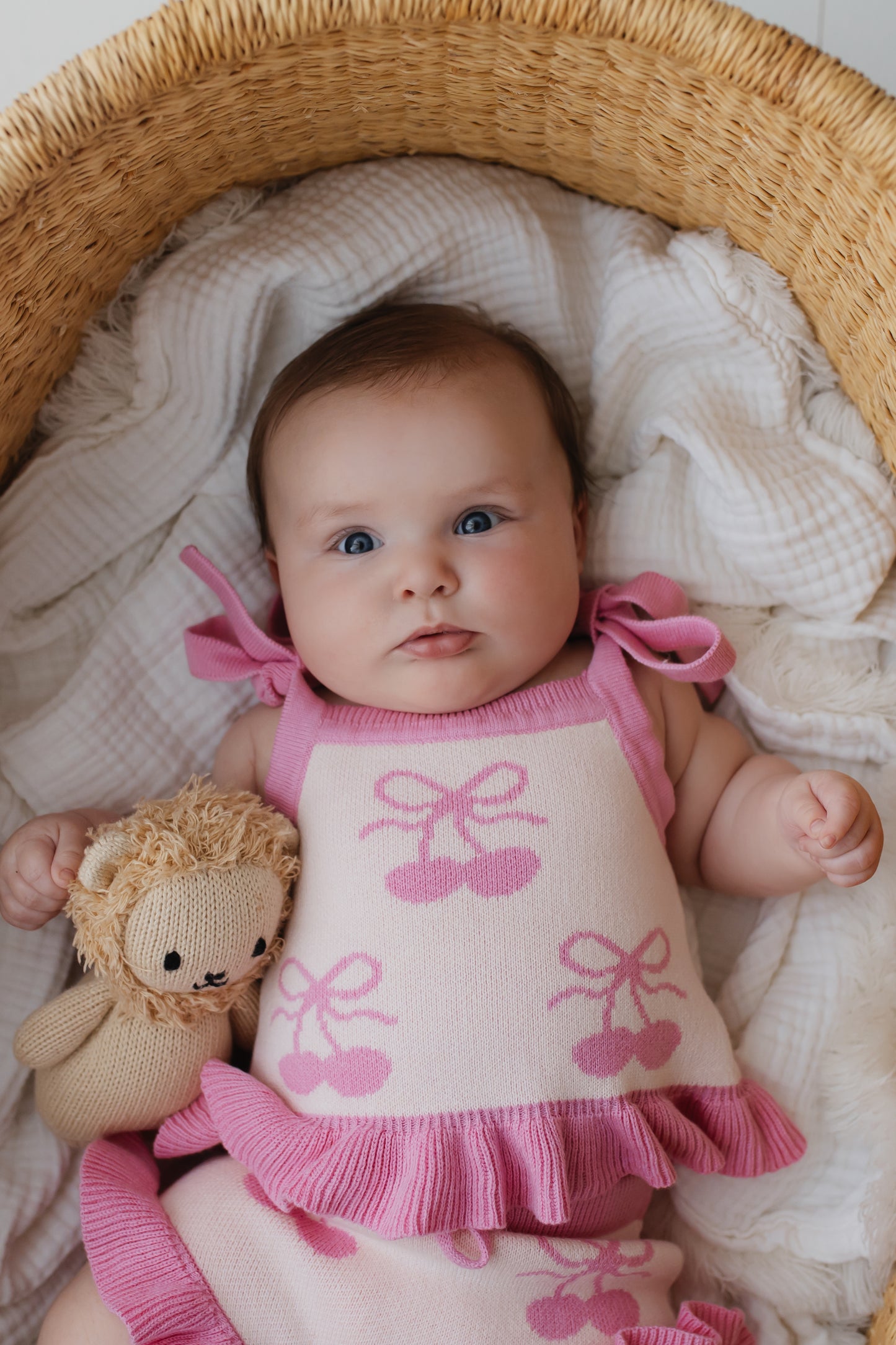 Set in maglia con volant | Cherry