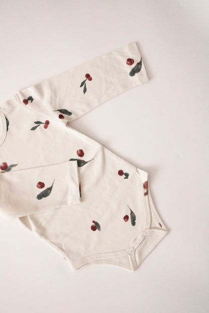 Body a maniche lunghe in cotone organico | Berry