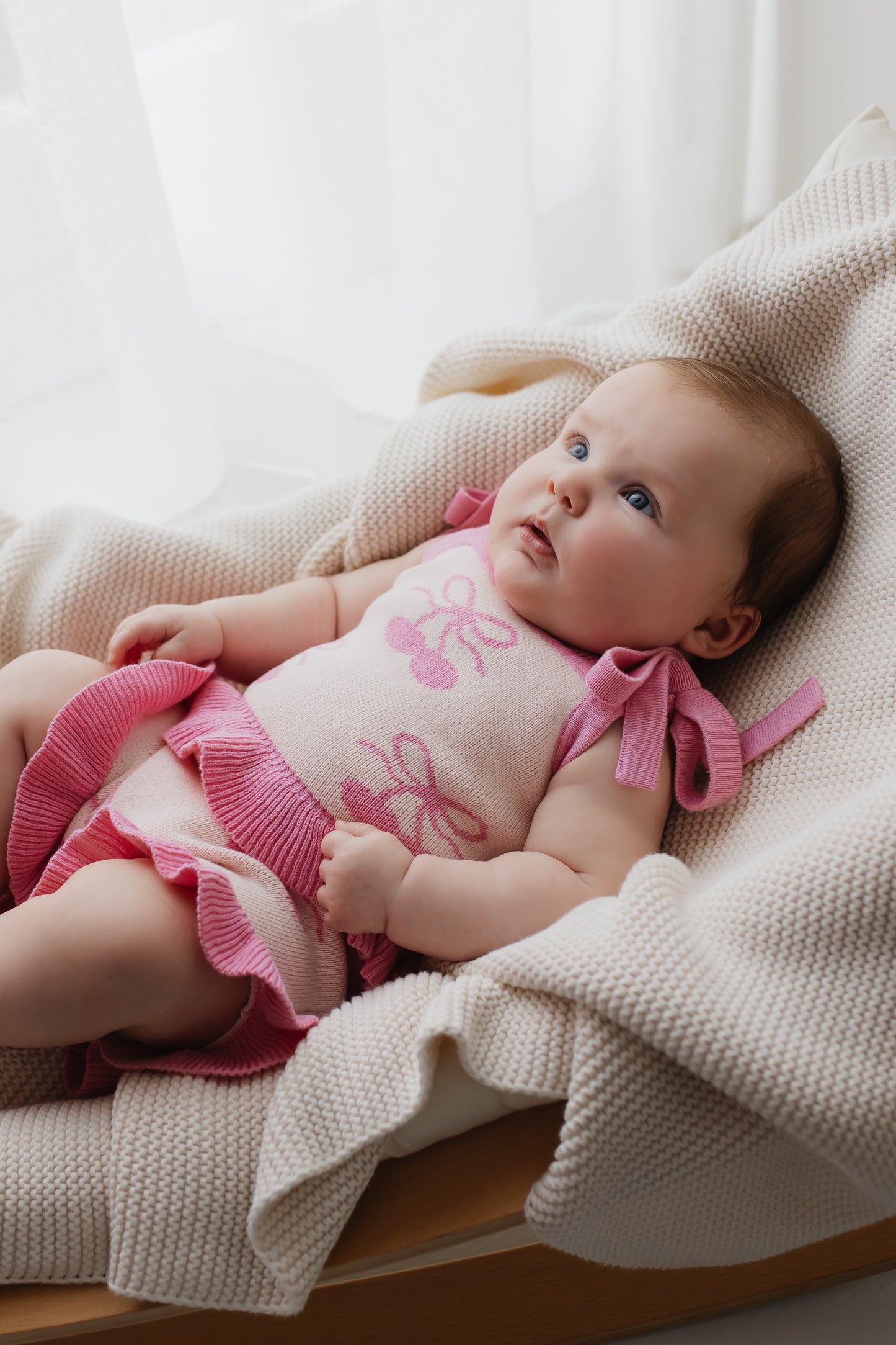 Set in maglia con volant | Cherry
