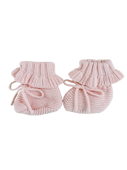 Scarpine in maglia con volant | Rosa