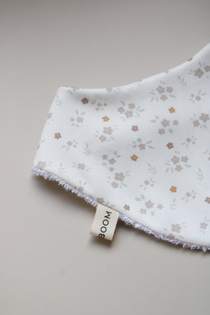 Bavaglino a bandana - Fiori Pastello