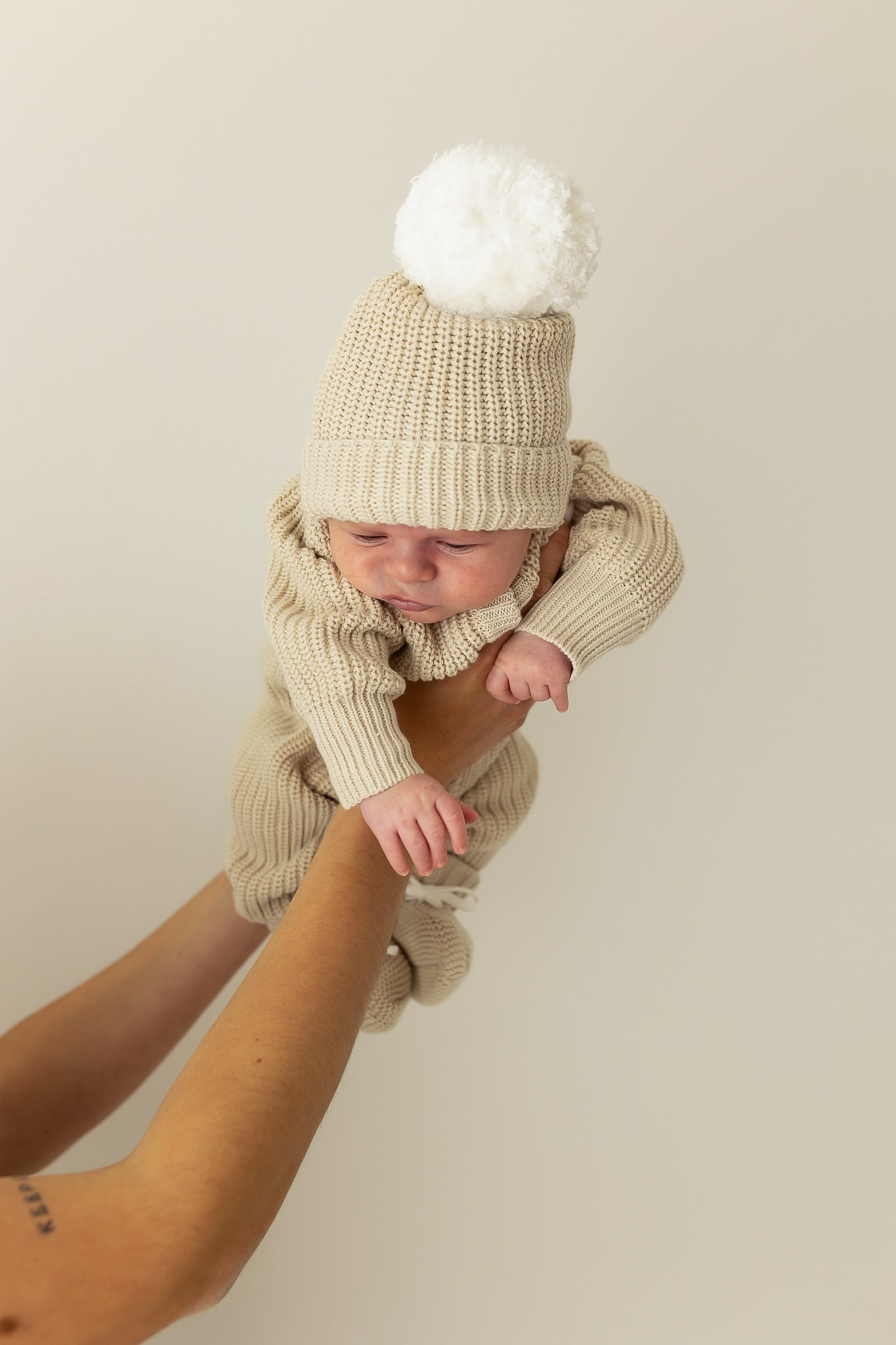Cappellino Pompon in maglia | Oat