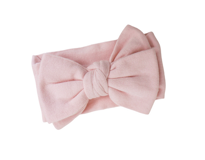 Fascia fiocco in maglia | Rosa