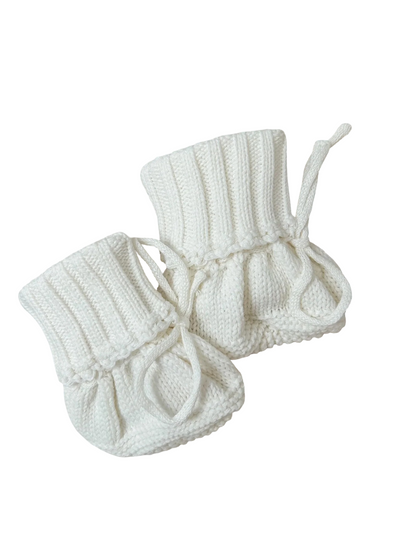 Scarpine in maglia | Latte