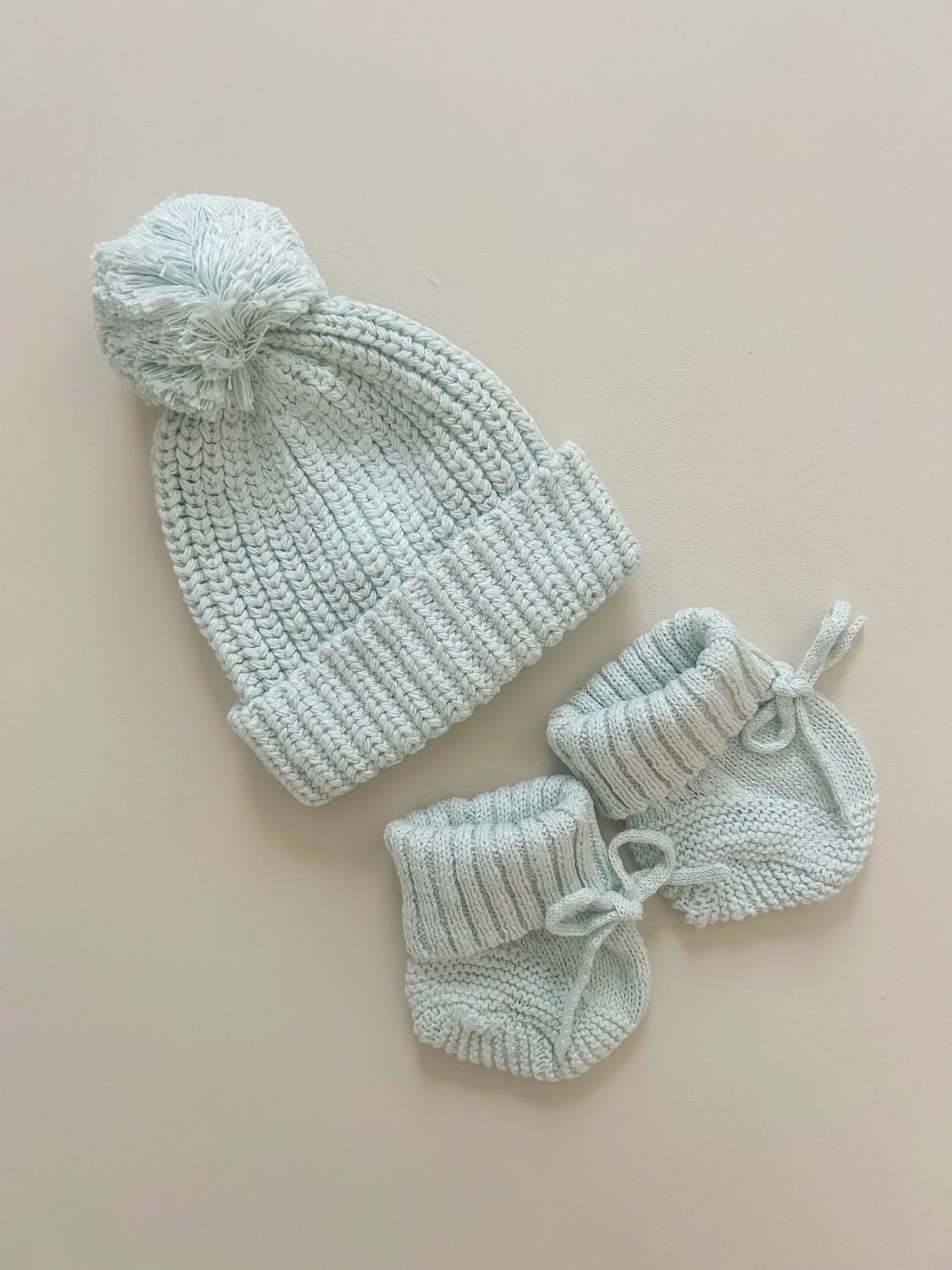 Cappellino Pompon in cotone testurizzato | Mint